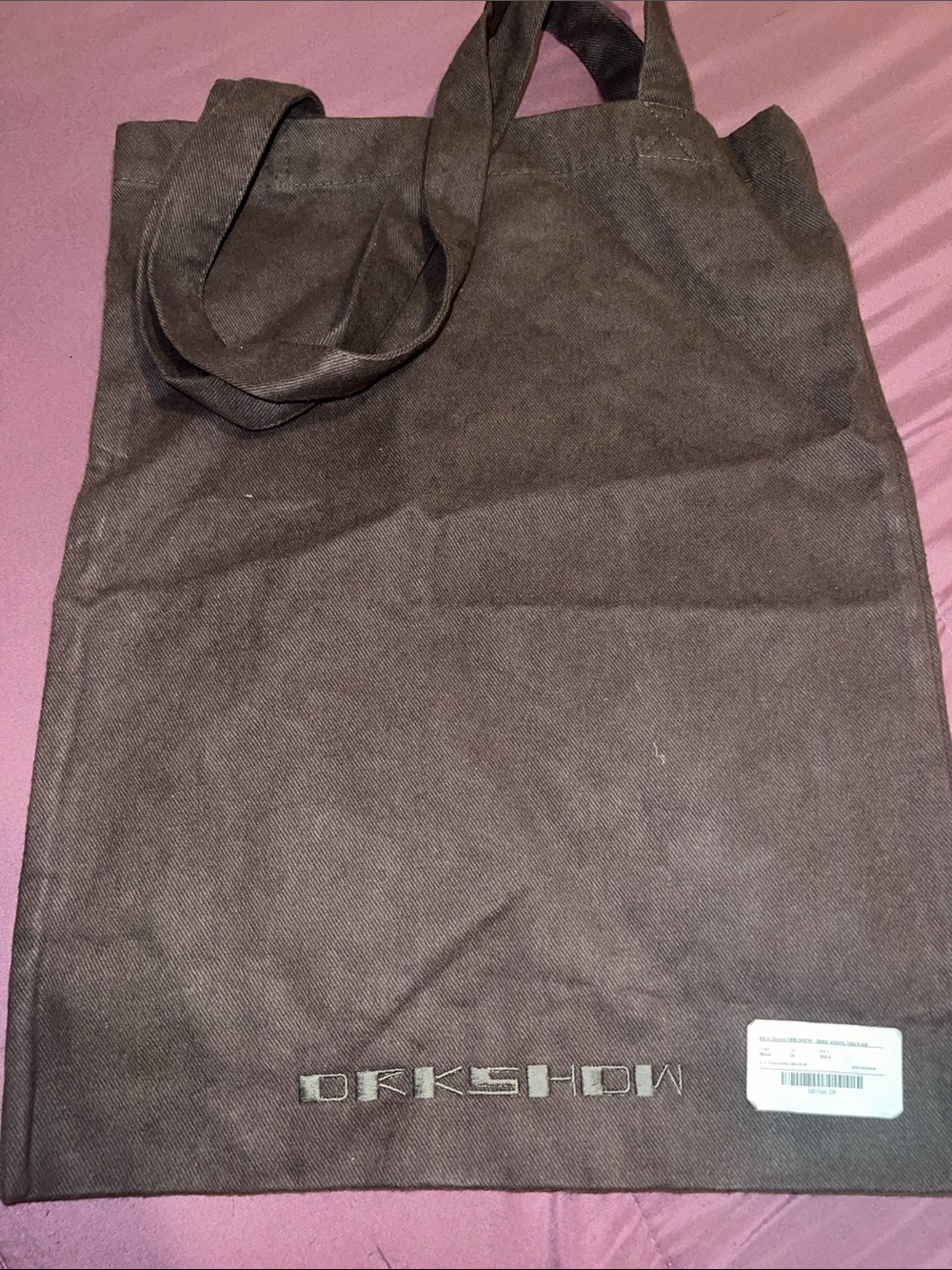 Rick Owens DRKSHDW Green Shopper Tote Bag